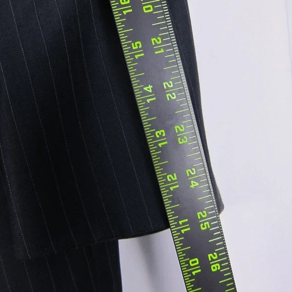 Jos A Bank 44R 39x30 Black Check Gordon 100% Wool Mens Jacket Pants Suit - Picture 5 of 16